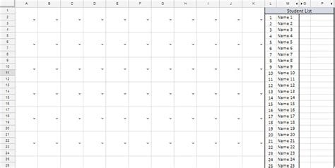 Seating Chart Template Excel Templates