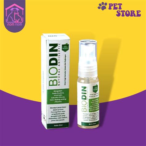 Jual Biodin Herbal Spray 20ml Obat Jamur Scabies Demodex Kucing Anjing