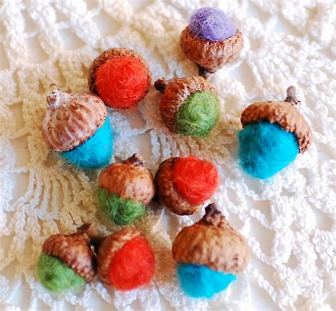 Maize Hutton Felted Acorns