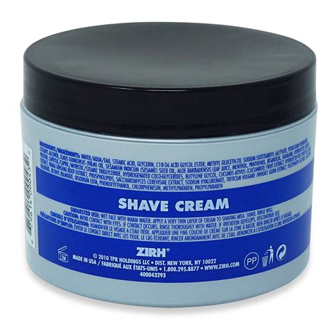 Zirh Aloe Vera Shave Cream 84 Oz