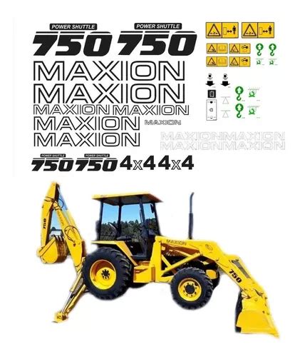 Kit Adesivos Retroescavadeira Maxion 750 4x4 Ca 00635 Mq Parcelamento