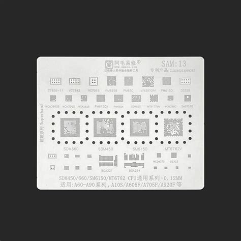 Amaoe BGA Stencil EMMC 2 FOR EMMC EMCP UFS IC Chip 53 OFF