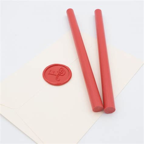 Pack De B Tons De Cire Pour Cachet De Cire Rouge Bloomini Studio