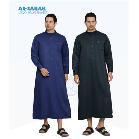 Jual Assabar Gamis Pria Terbaru Baju Jubah Laki Laki Muslim Lengan