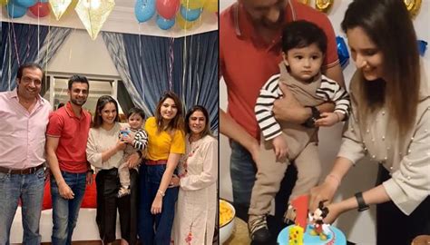 Dubai Shoaib Malik And Sania Mirza Unite In Celebration Of Son Izhaan