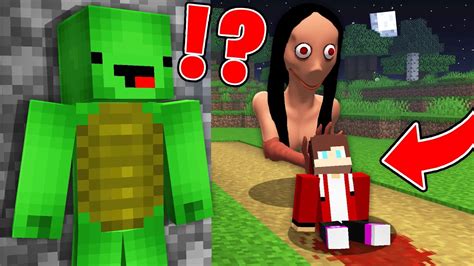 Jj And Mikey Got Trapped By Momo In Minecraft Maizen Youtube