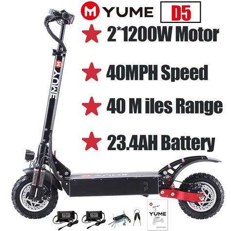 Buy Yume D Powerful Dual Motor Electric Scooters For Adults V W