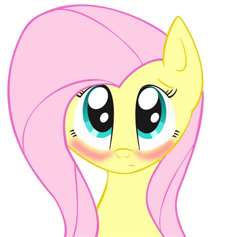 Fluttershy Blush By Agussska On Deviantart