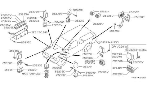 Visual Guide To 1995 Nissan Pathfinder Parts Diagram