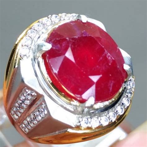 Jual Cincin Batu Permata Ruby Cutting Merah Delima Asli Paling Dicari