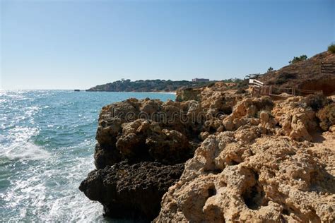 Hiking Aroung Praia Da Balaia and Praia De Santa Eulalia Portugal, Algarve Albufeira Stock Photo ...