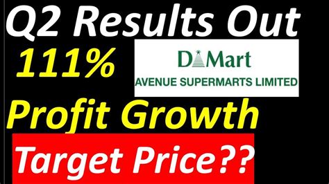 DMart Q2 Results 2021 DMart Results Today DMart Share News DMart