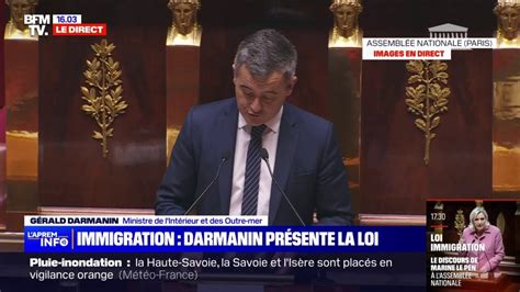 Gérald Darmanin Ministre De Lintérieur Sur Le Projet De Loi