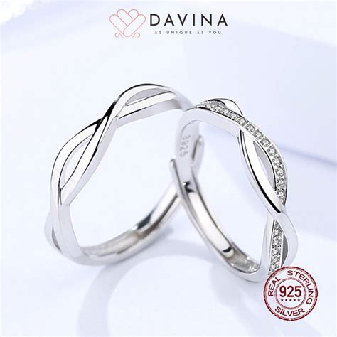 Jual Davina Cincin Couple Sofyan Sierly Perak 925 Sterling Silver S925