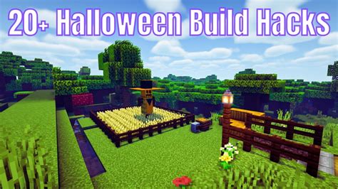 20 Minecraft Halloween Build Hacks And Ideas Youtube