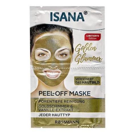 Isana Golden Glamour Peel Off Maske Maseczka peelingująca do twarzy