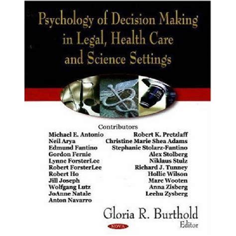 خرید و قیمت دانلود کتاب Psychology Of Decision Making In Legal Health