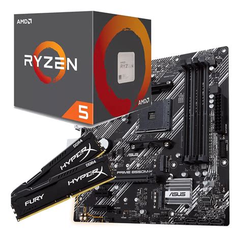 Kit Placa Mae Galax B550m Amd Ryzen 5 5600g Vega 7 16gb Fury Mebuscar