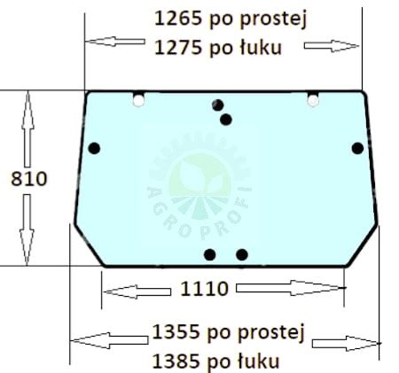 Szyba Tylna Deutz Fahr 00205728020 AgroProfi