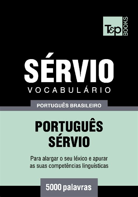 Vocabulário Português Brasileiro Sérvio 5000 palavras T P Books