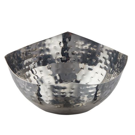 American Metalcraft Sbh575 15 Oz Round Hammered Stainless Steel Serving Bowl