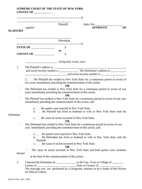 New York Affidavit Fill Out And Sign Online Dochub