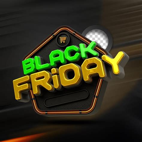 Premium PSD Black Friday Sale 3d Text Style Effect Label Design 3d