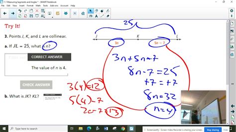 Lesson Measuring Segments And Angles Savaas Envision Geometry