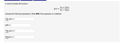 Solved 1 ﻿point ﻿consider The Function