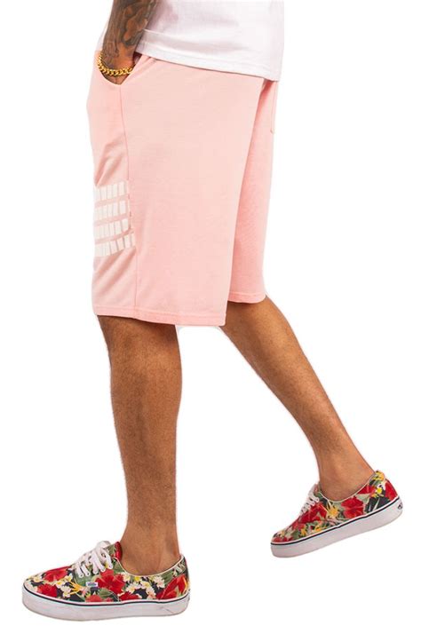 Seizeanddesist Side Stripe Drawstring Shorts 8dff7fce Color Pink Karmaloop