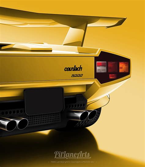 Dat Ass Lambo Countach Illustration Ive Just Finished R Carporn