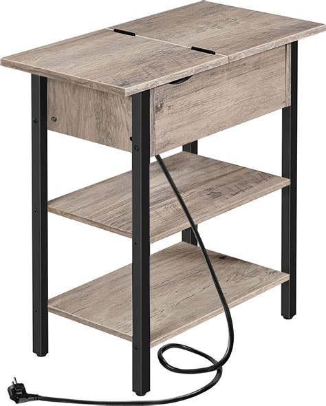 YITAHOME Table D Appoint Avec Station De Charge Table De Chevet Avec