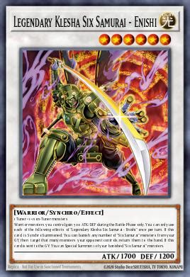 Legendary Six Samurai Shi En Yu Gi Oh Card Database Ygoprodeck