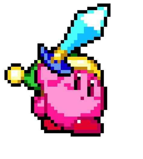 PIXEL ART DE KIRBY | Pixel art, Super mario coloring pages, Pix art