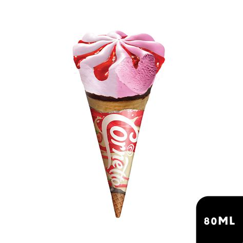 Walls Ice Cream Cornetto Junior Strawberry And Vanilla 80ml Klik Indomaret