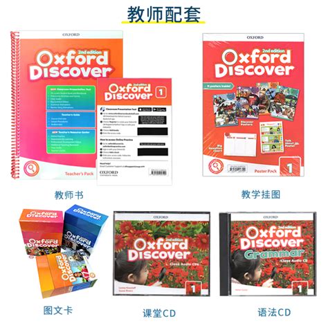 进口直营原版进口新版牛津Oxford Discover 1 2 3级别教学大卡牛津少儿英语探索发现系列中小学生英语批判性思维教材教辅 虎窝淘