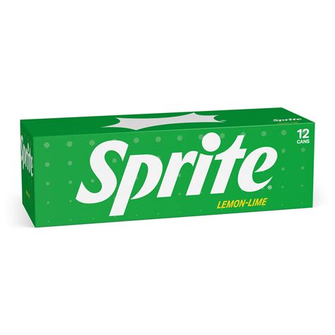 Sprite Lemon Lime Soda Pop 12 Fl Oz 12 Pack Cans