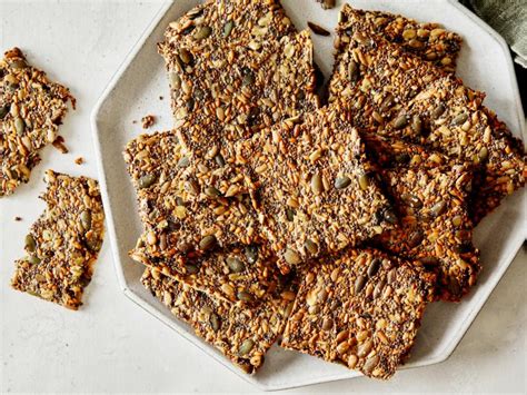 Healthy Seed And Oat Crackers Recipe Food Network Kitchen Food Network