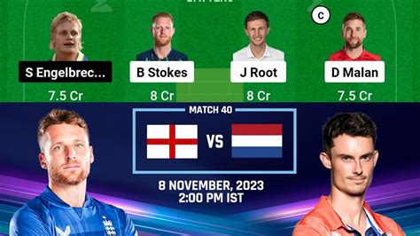 England Vs Netherlands Dream11 Prediction Eng Vs Ned Dream11