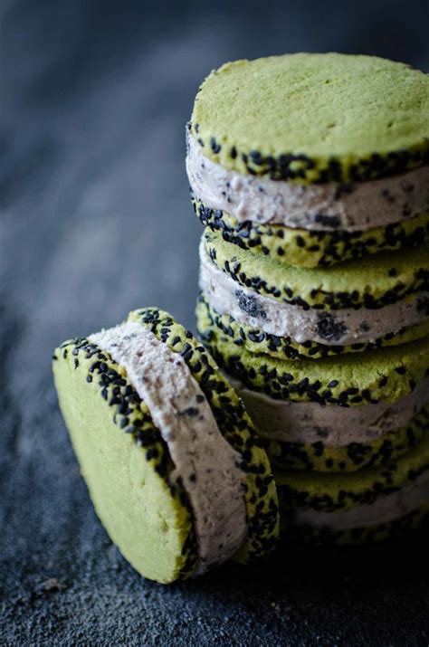 Black Sesame And Green Tea Ice Cream Sandwich Recipe