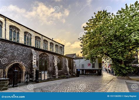 Norwich Lanes Sunrise Editorial Stock Photo Image Of Lanes 151136593