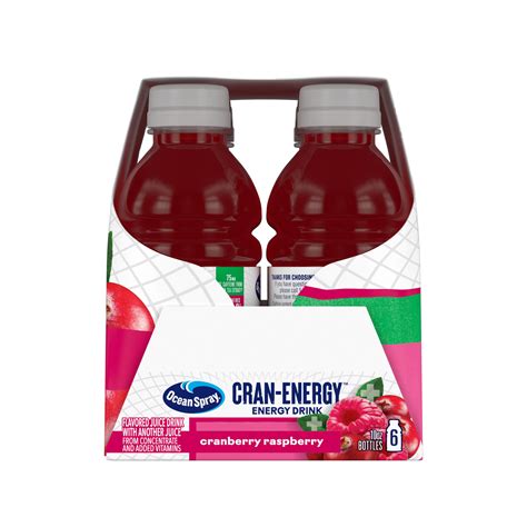 Ocean Spray® Cran Energy™ Cranberry Raspberry Juice Drinks 10 Fl Oz Bottles 6 Count