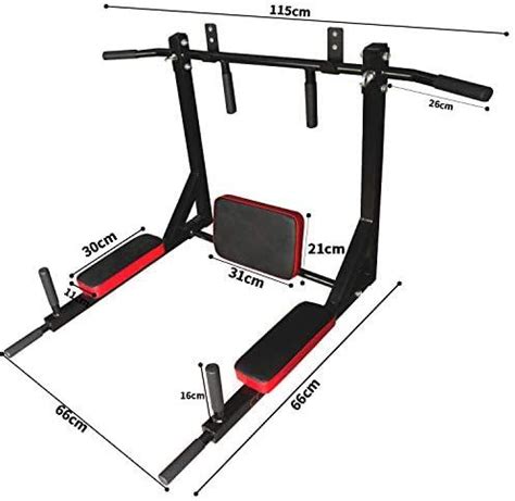 CCLIFE Barra dominadas Pared dips Entrenamiento múltiple Máquina de