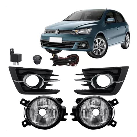 Kit Farol De Milha Neblina Gol G7 Voyage 2017 2018 Auxiliar