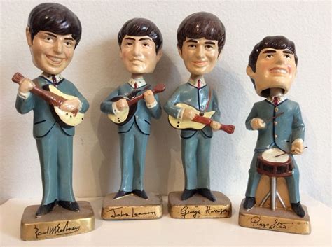 Vintage 1964 The Beatles Bobble Heads Nodders | Caricaturas