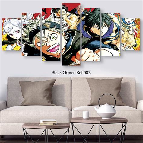 Quadro Decorativo Black Clover Desenho Anime Elo7