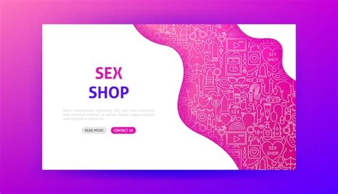 Premium Vector Sex Toys Landing Page Vector Illustration Of Web Banner