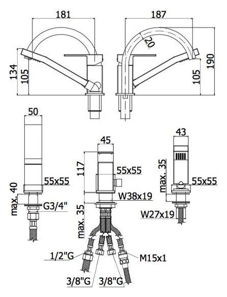 Bateria Wannowa 3 Otworowa Paffoni Elle Chrom Termicotychy