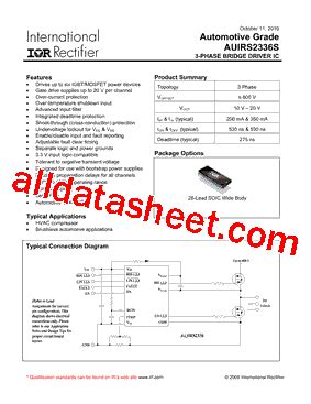 AUIRS2336STR Datasheet PDF Infineon Technologies AG