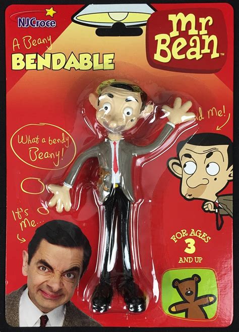 Boneco Mr Bean Seriado De Tv Bendable Nj Croce Raro Novo R Em